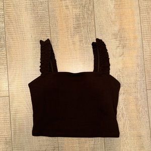 SUNDAY BEST brown crop top size small